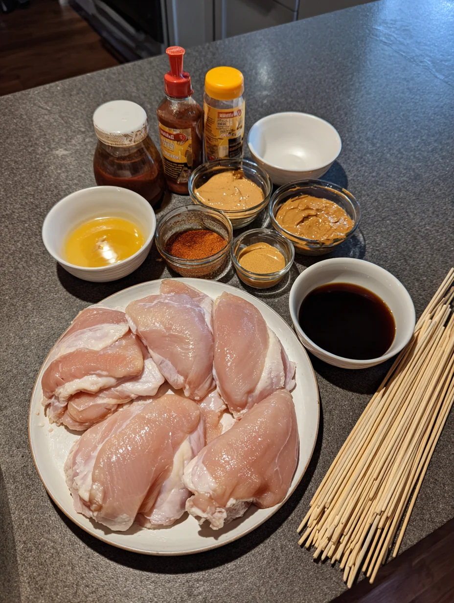 Thai Satay Chicken with Peanut Sauce