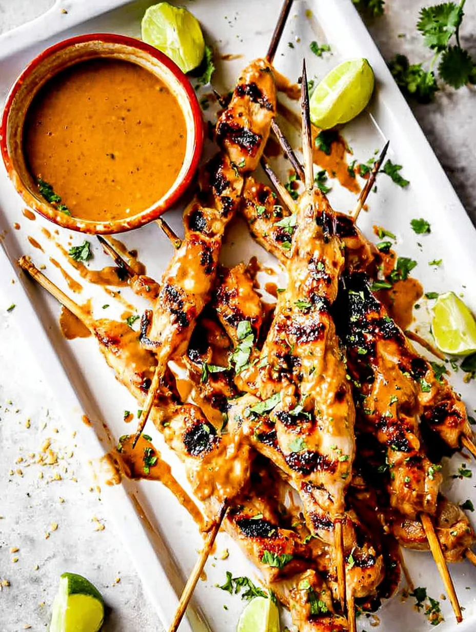 Thai Satay Chicken with Peanut Sauce