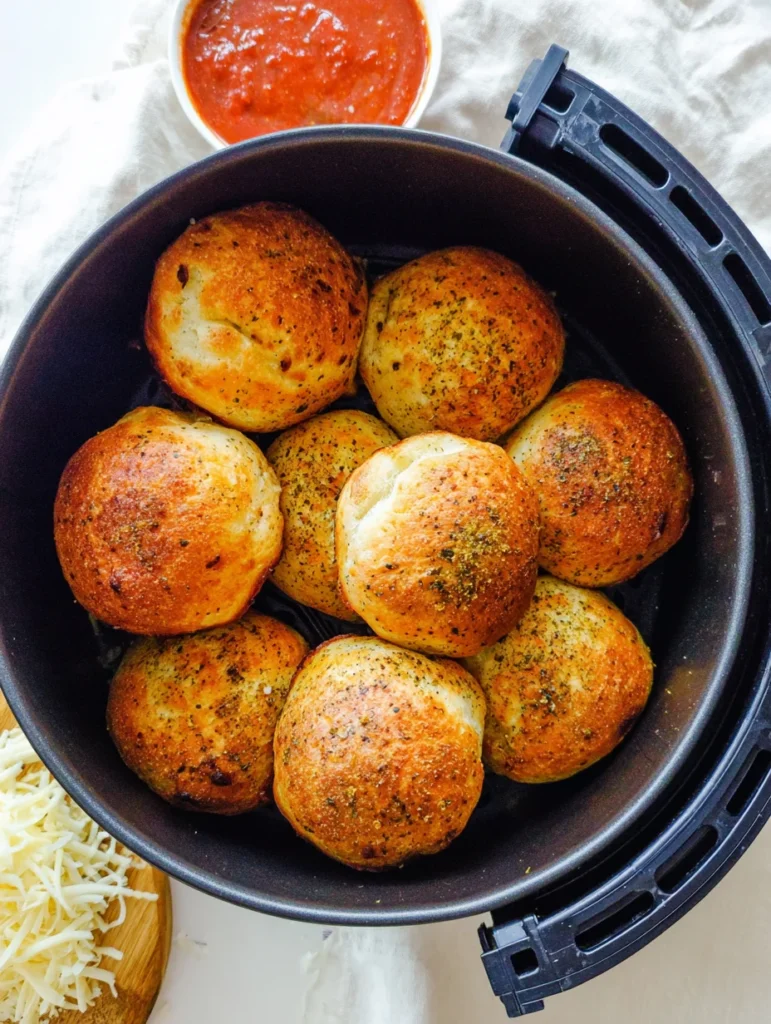 Air Fryer Pizza Bombs