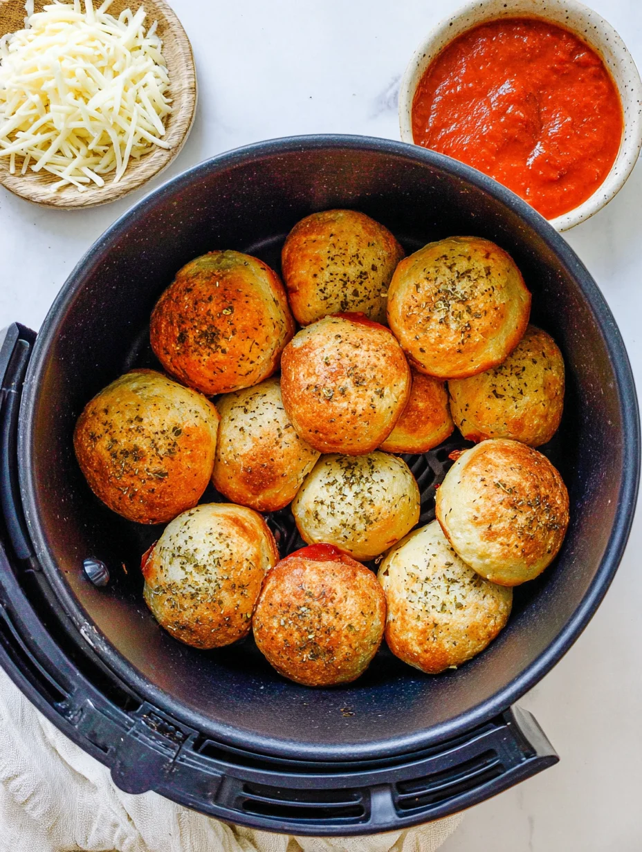 Air Fryer Pizza Bombs