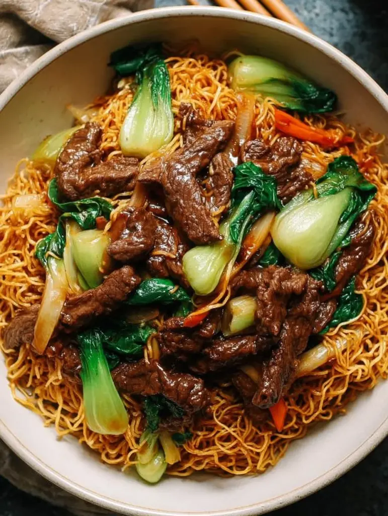 Beef Pan-Fried Noodles