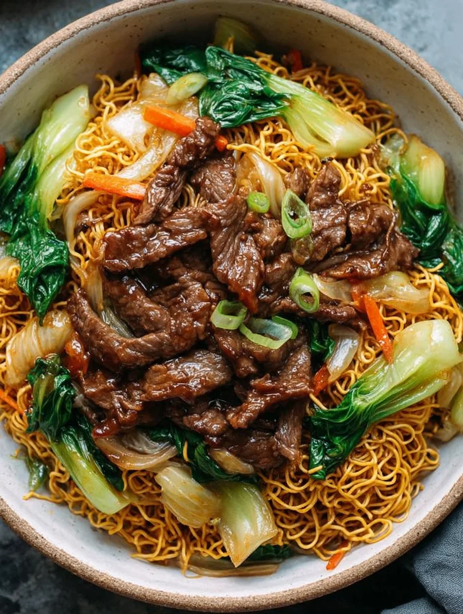 Beef Pan-Fried Noodles