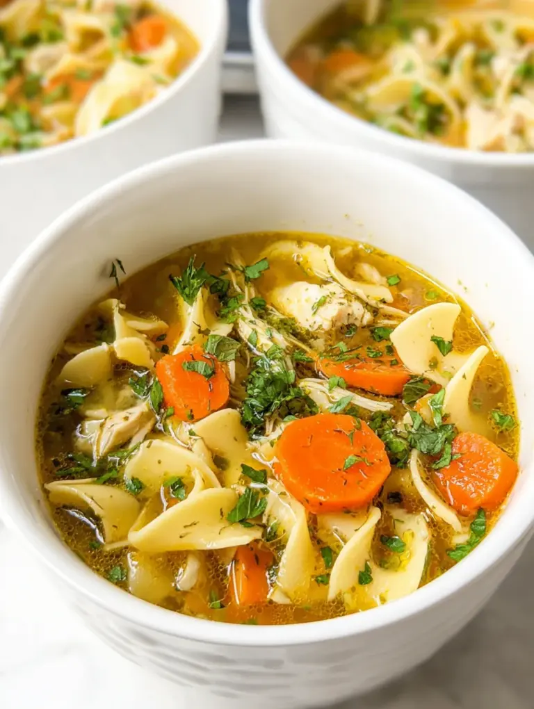 Best Chicken Noodle Soup with Egg Noodles