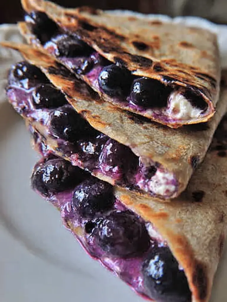 Blueberry Breakfast Quesadilla