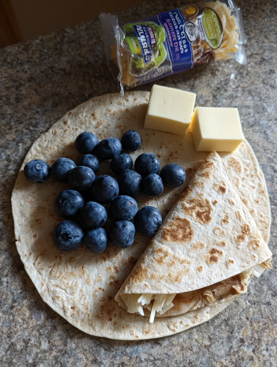 Blueberry Breakfast Quesadilla