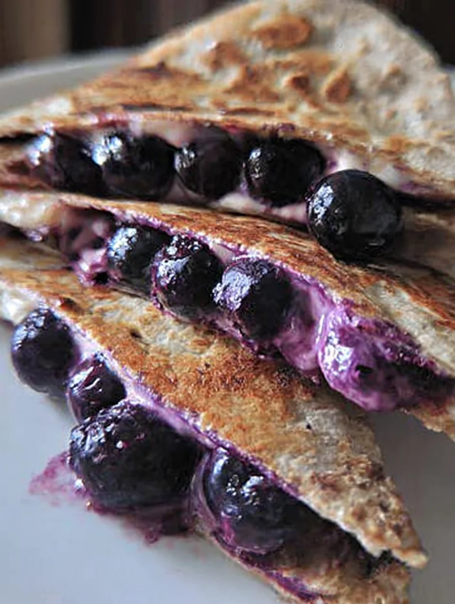 Blueberry Breakfast Quesadilla