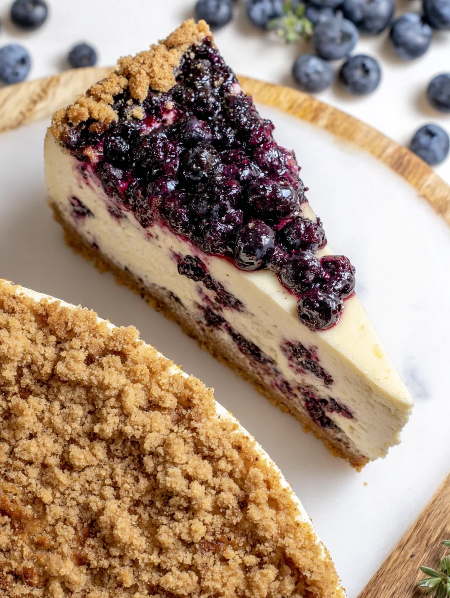Blueberry Crumble Cheesecake