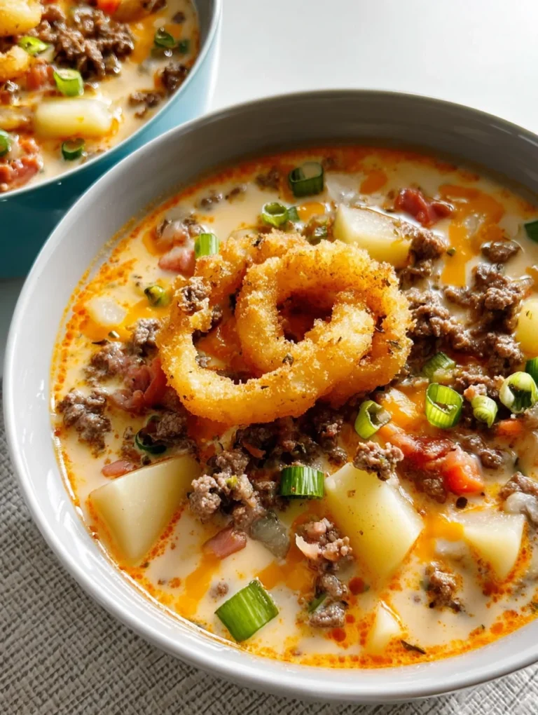 Cheeseburger Soup