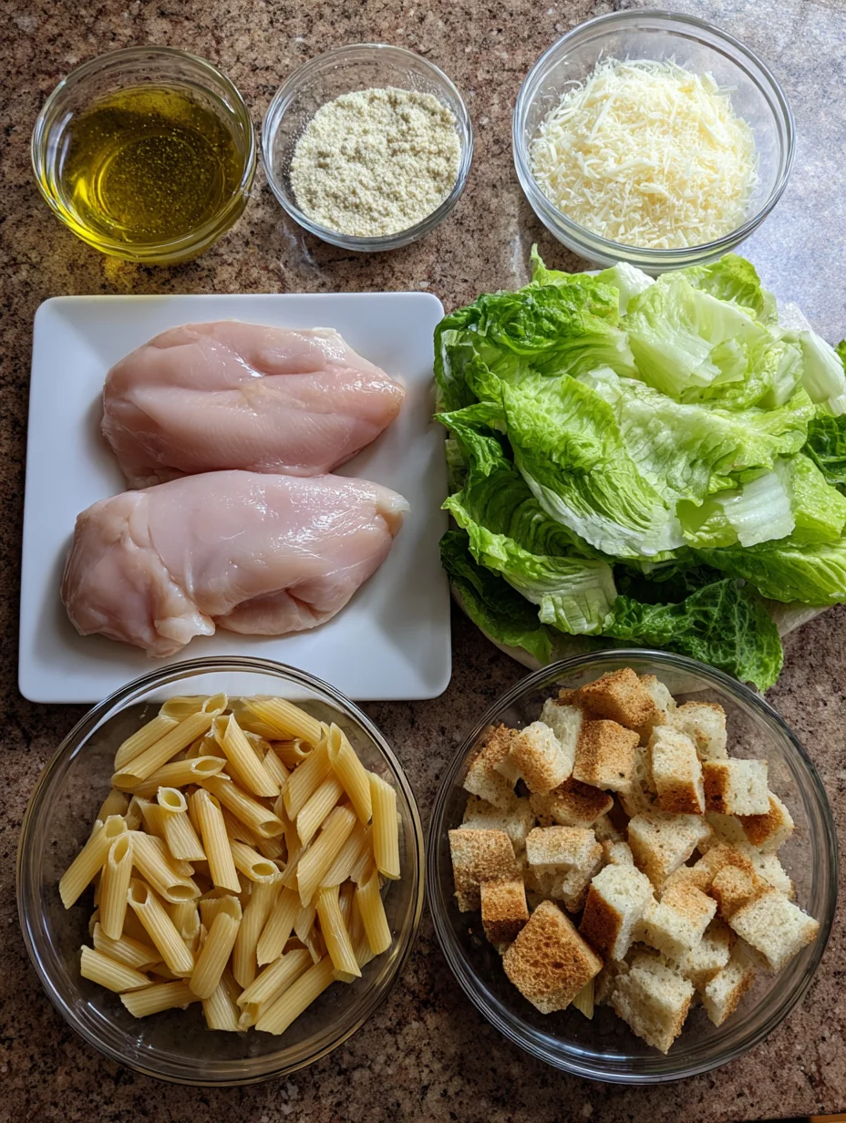 Chicken Caesar Pasta Salad