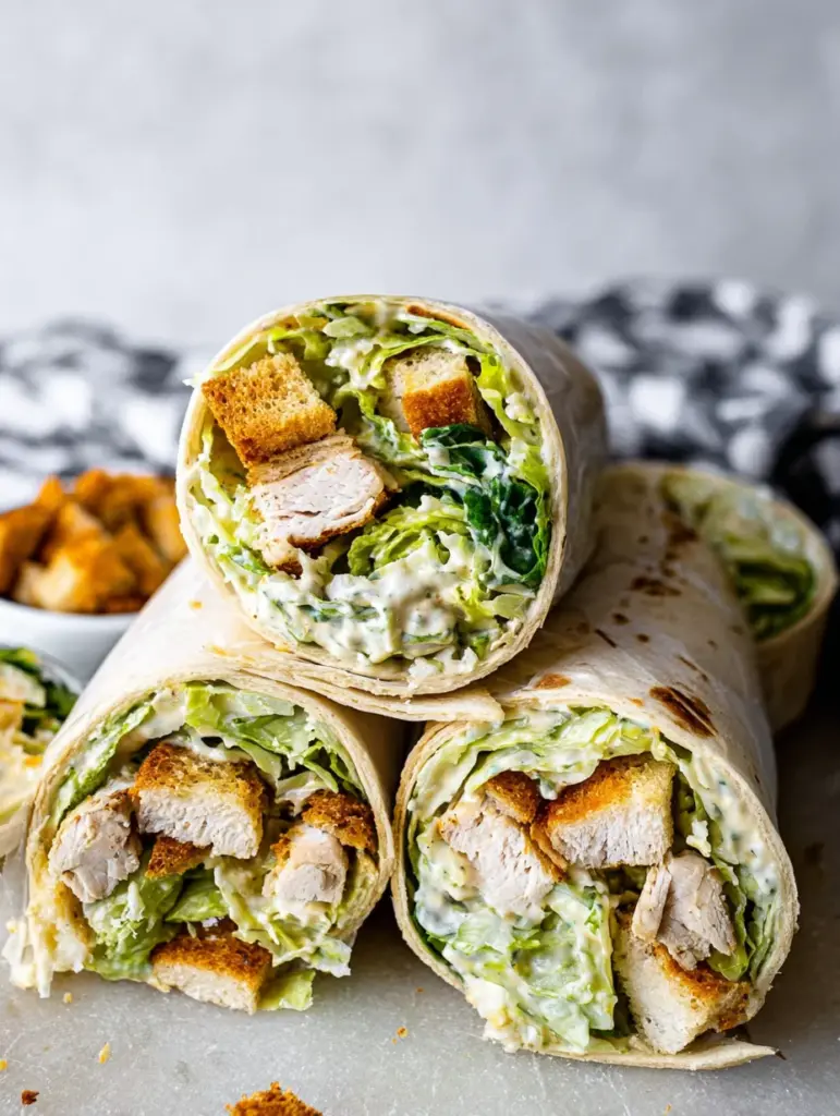 Chicken Caesar Wraps