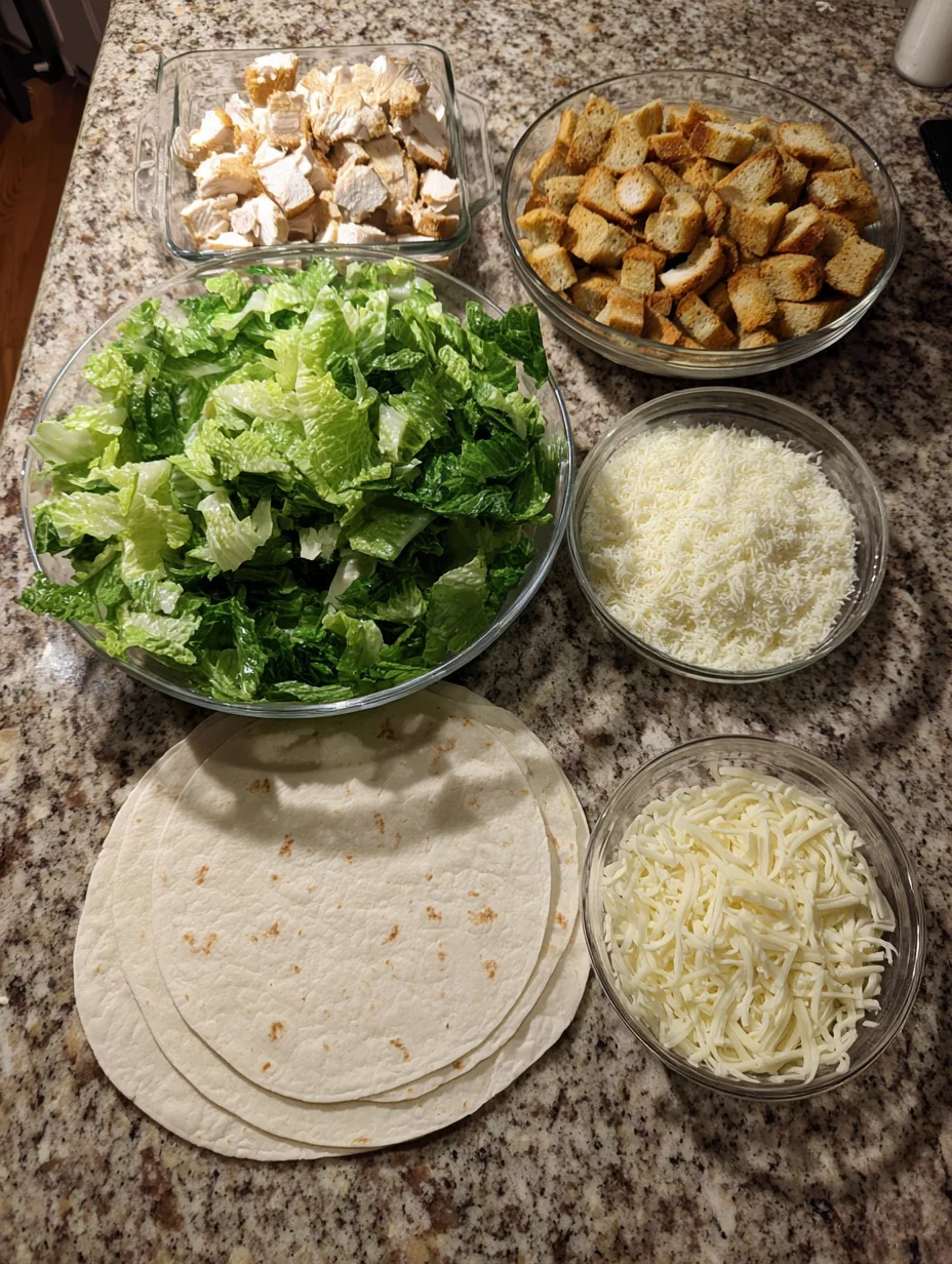 Chicken Caesar Wraps