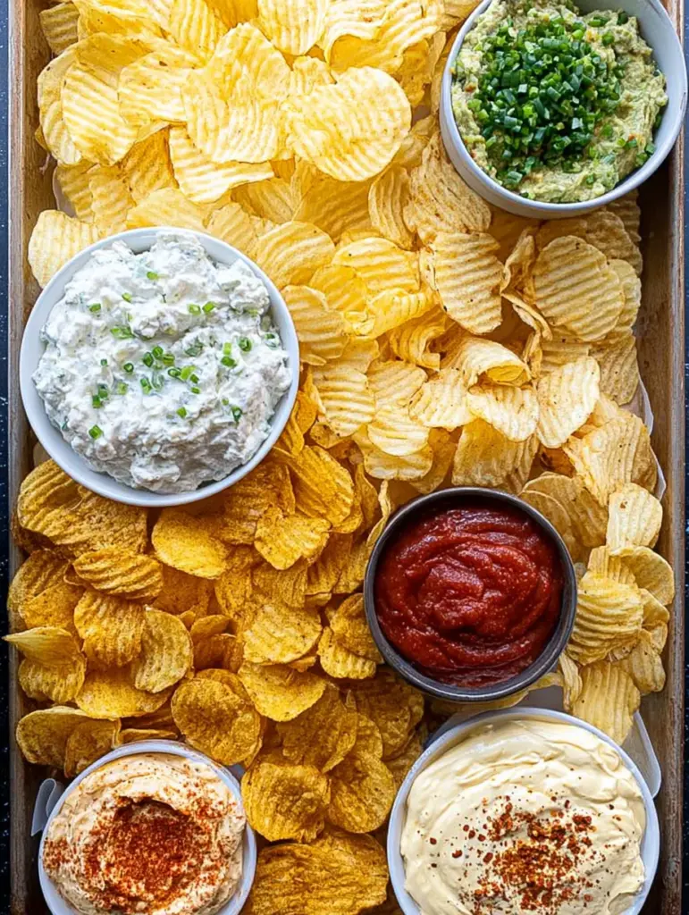 Chips and dip platter