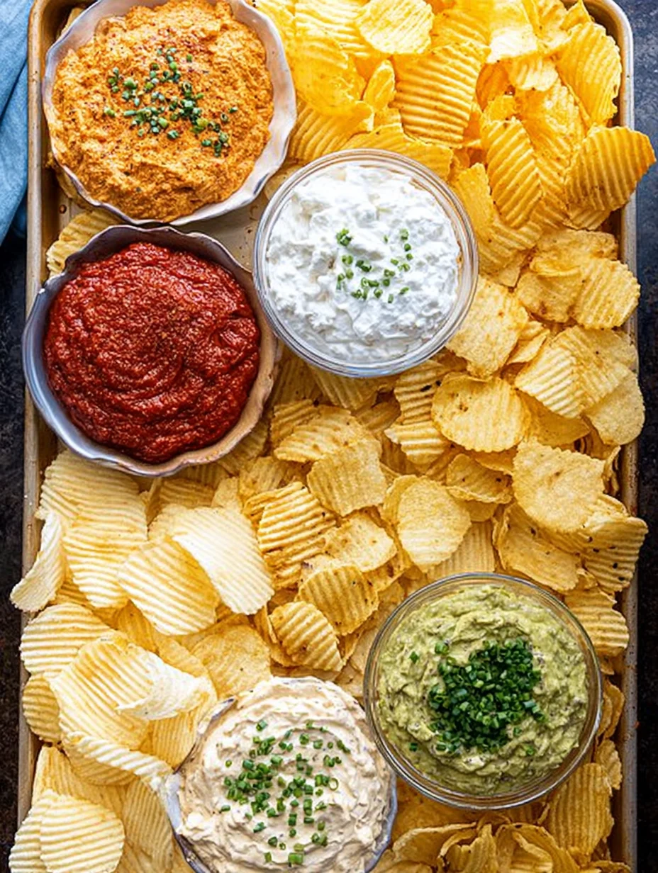 Chips and dip platter