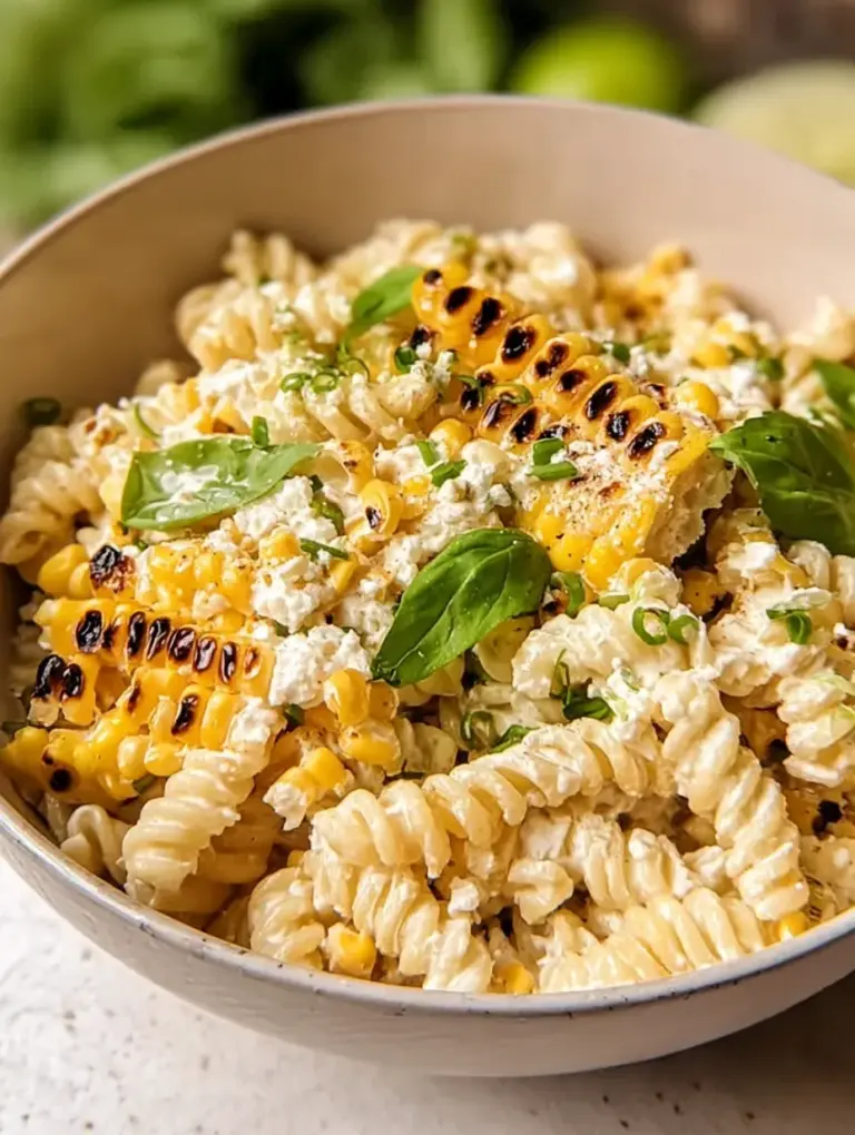 Creamy Street Corn Pasta Salad