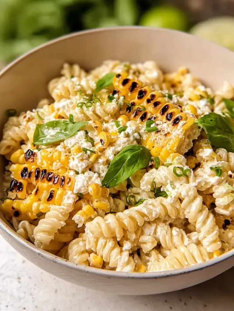 Creamy Street Corn Pasta Salad
