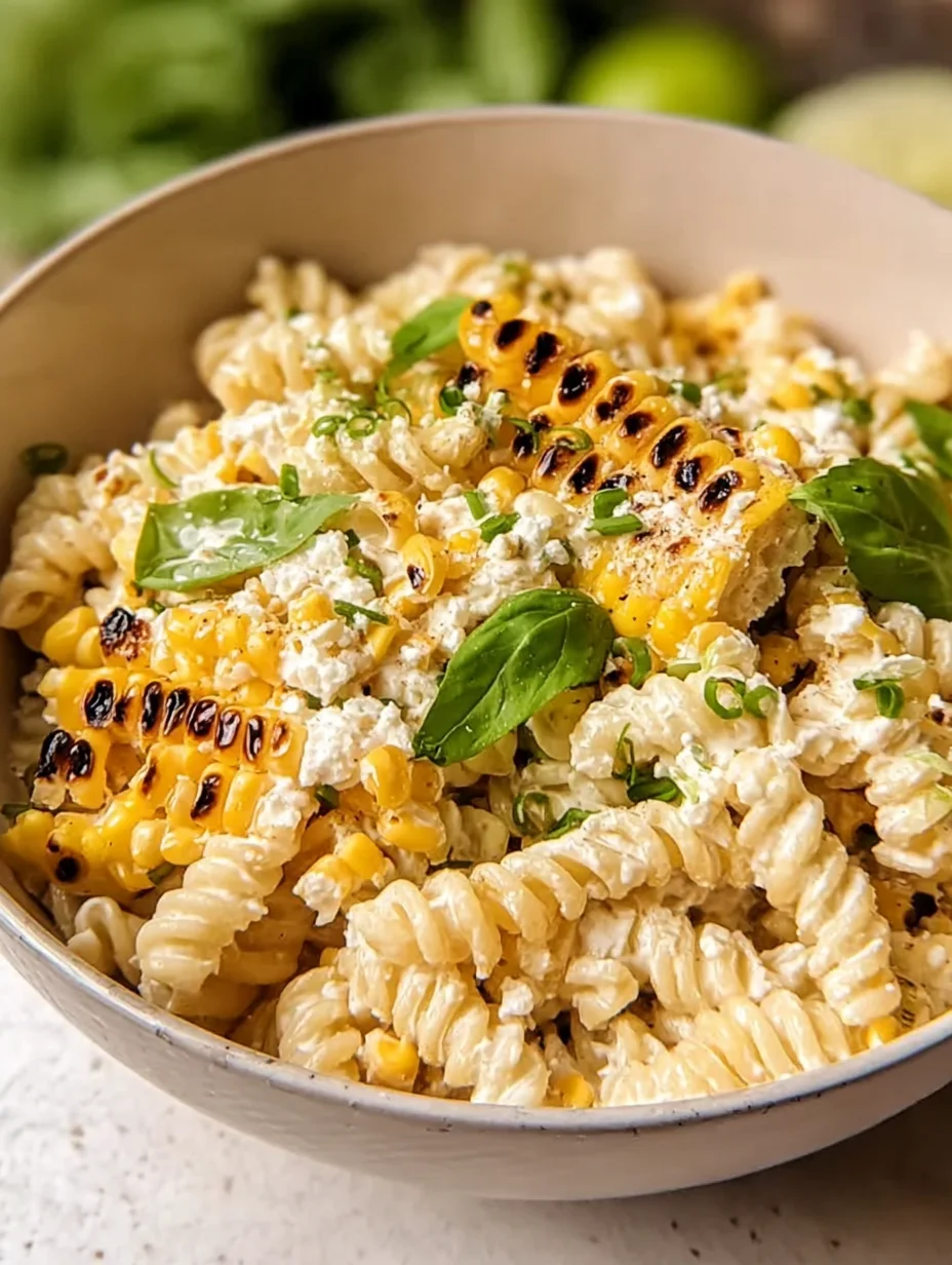 Creamy Street Corn Pasta Salad