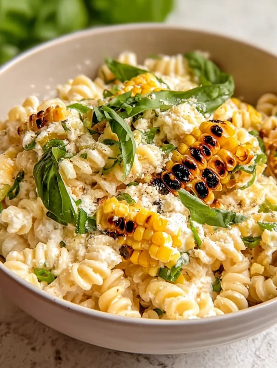 Creamy Street Corn Pasta Salad