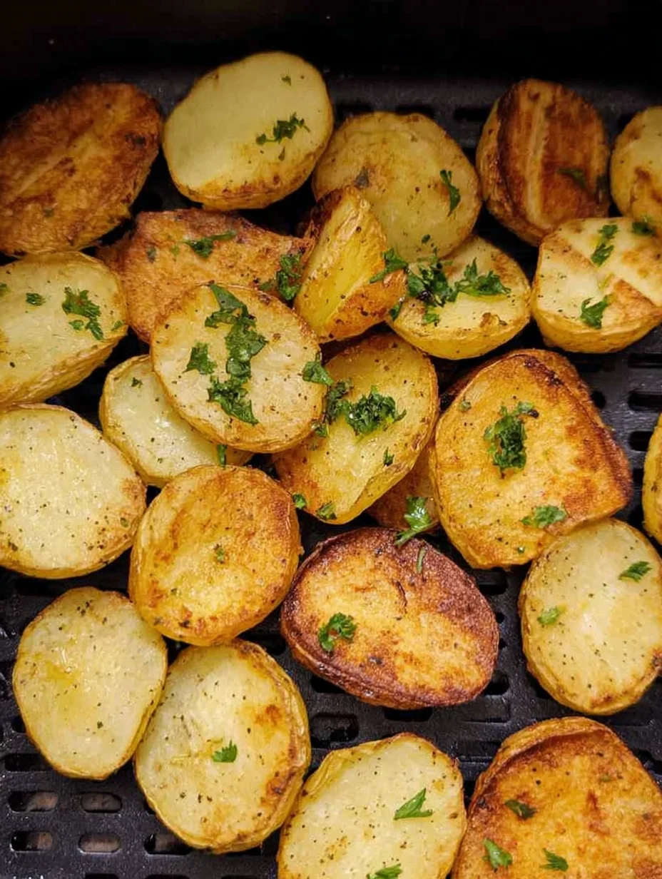 Crispy Air Fryer Sliced Potatoes