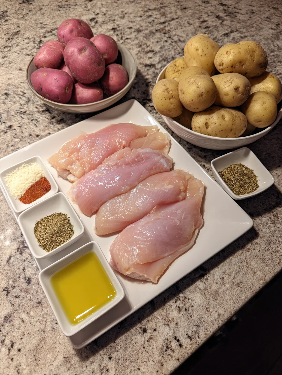 Garlic Parmesan Chicken and Potatoes