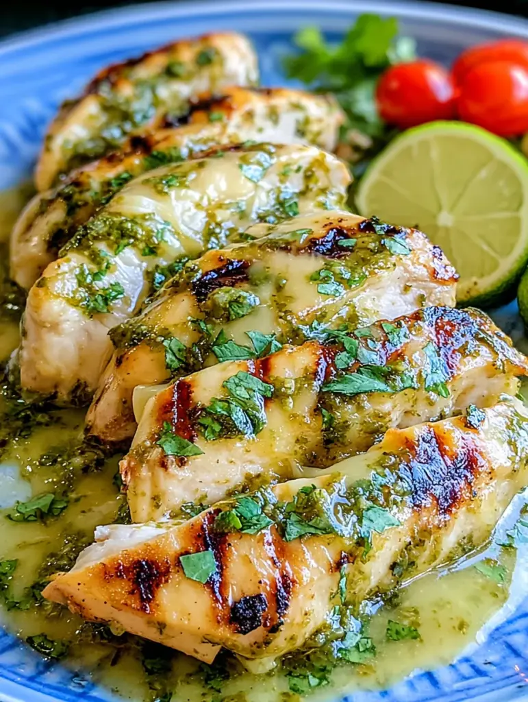 Grilled Salsa Verde Pepper Jack Chicken