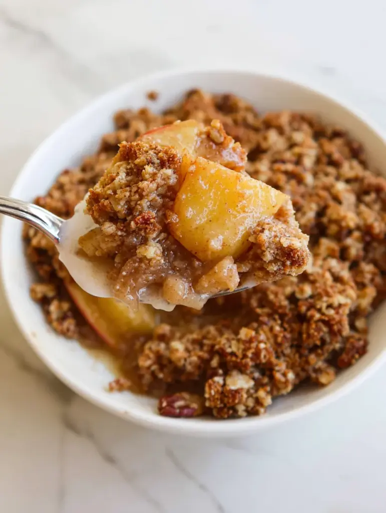 Healthy Breakfast Apple Crumble