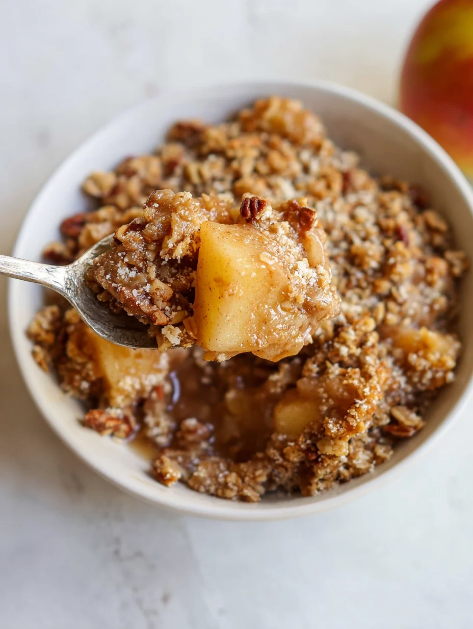 Healthy Breakfast Apple Crumble