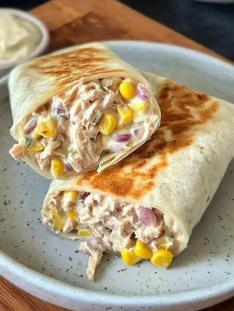 Healthy Tuna Melt Wrap