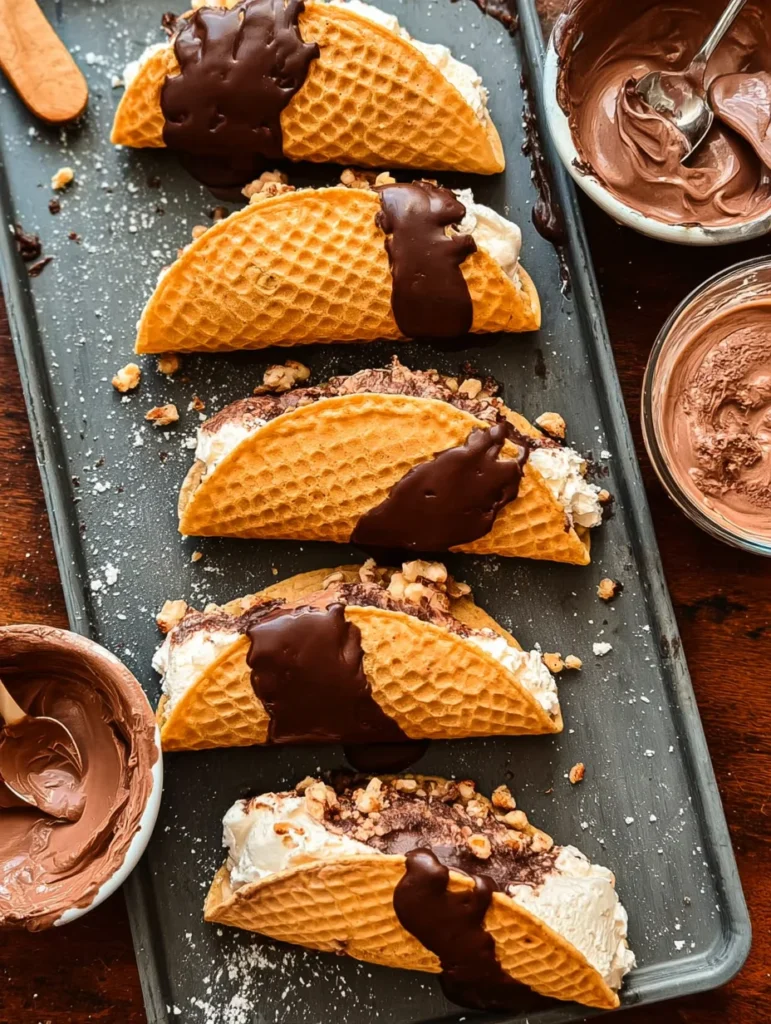 Homemade Choco Tacos