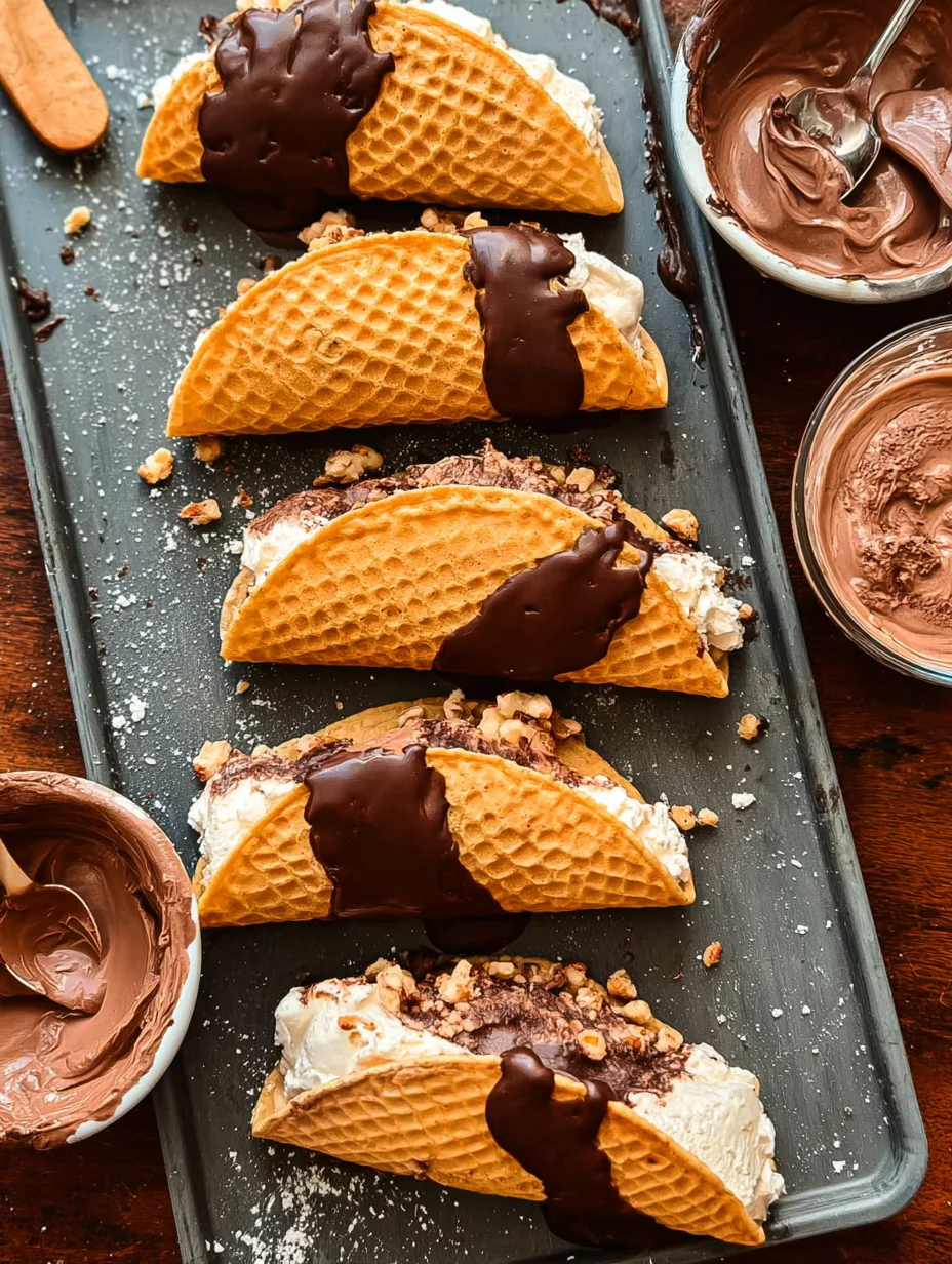Homemade Choco Tacos