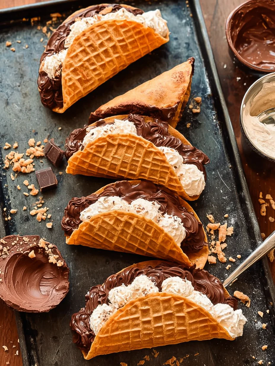 Homemade Choco Tacos