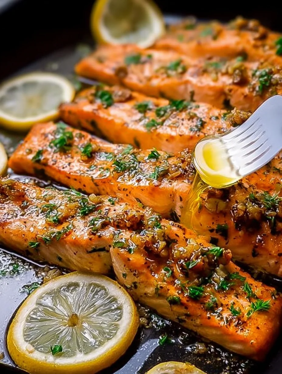 Honey Garlic Butter Baked Salmon