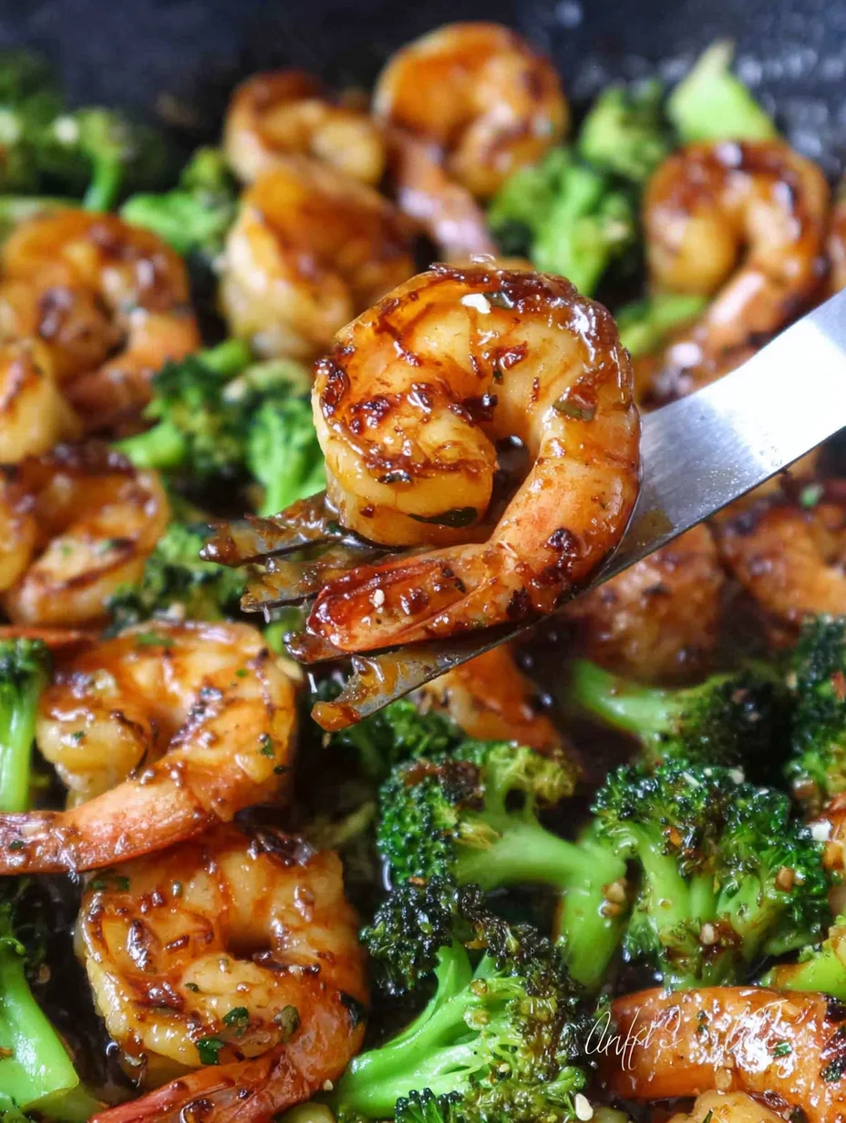 Honey Garlic Butter Shrimp and Broccoli