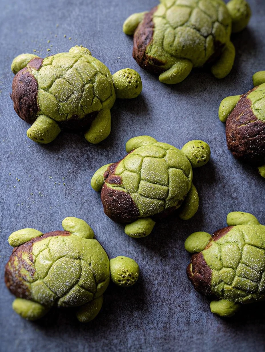 Matcha Milk Bread Turtles