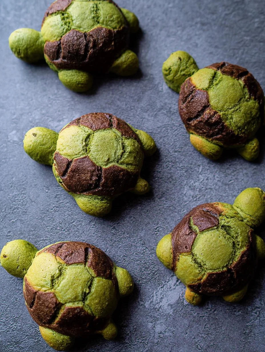 Matcha Milk Bread Turtles