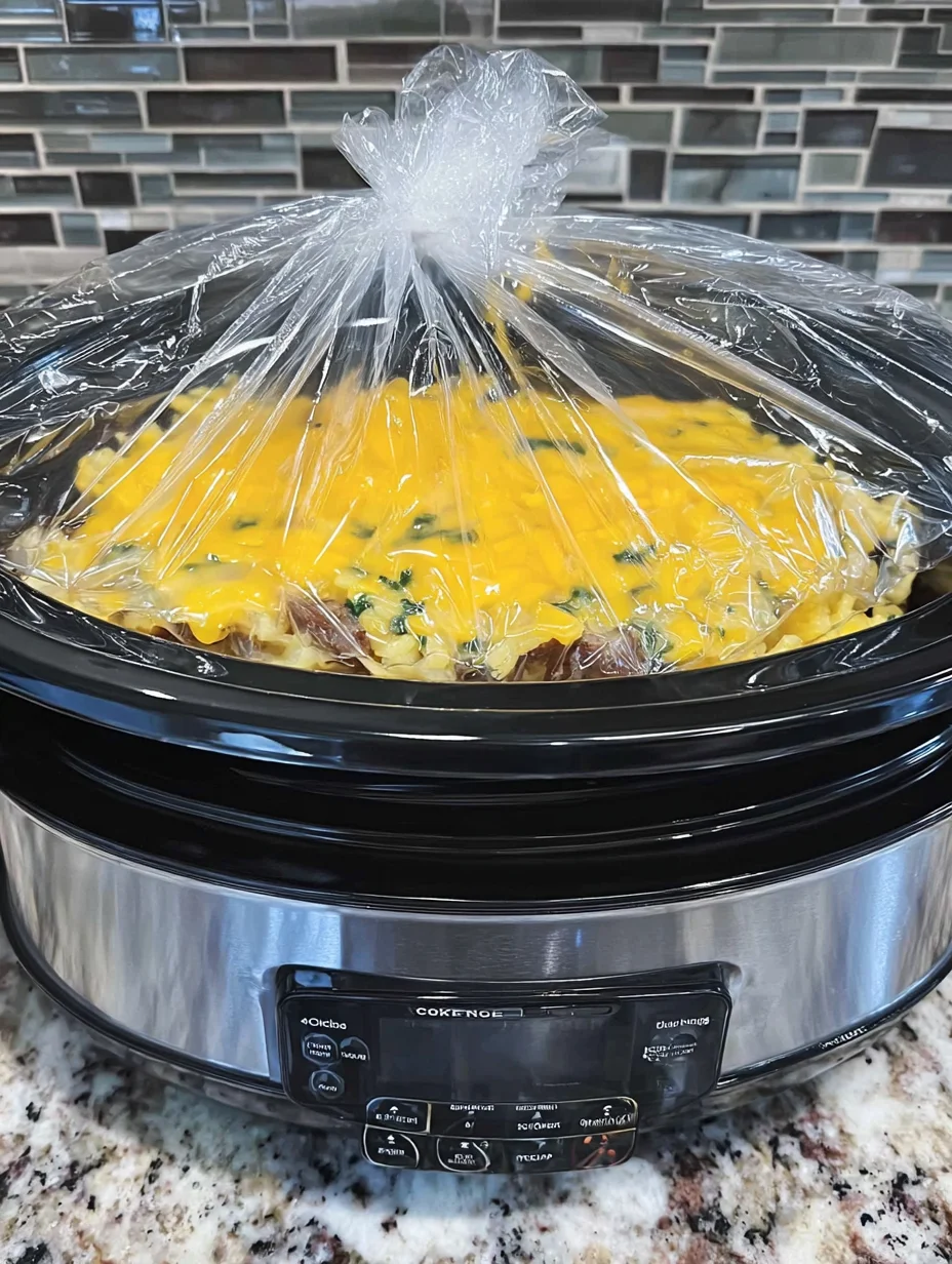 Overnight Slow Cooker Breakfast Casserole