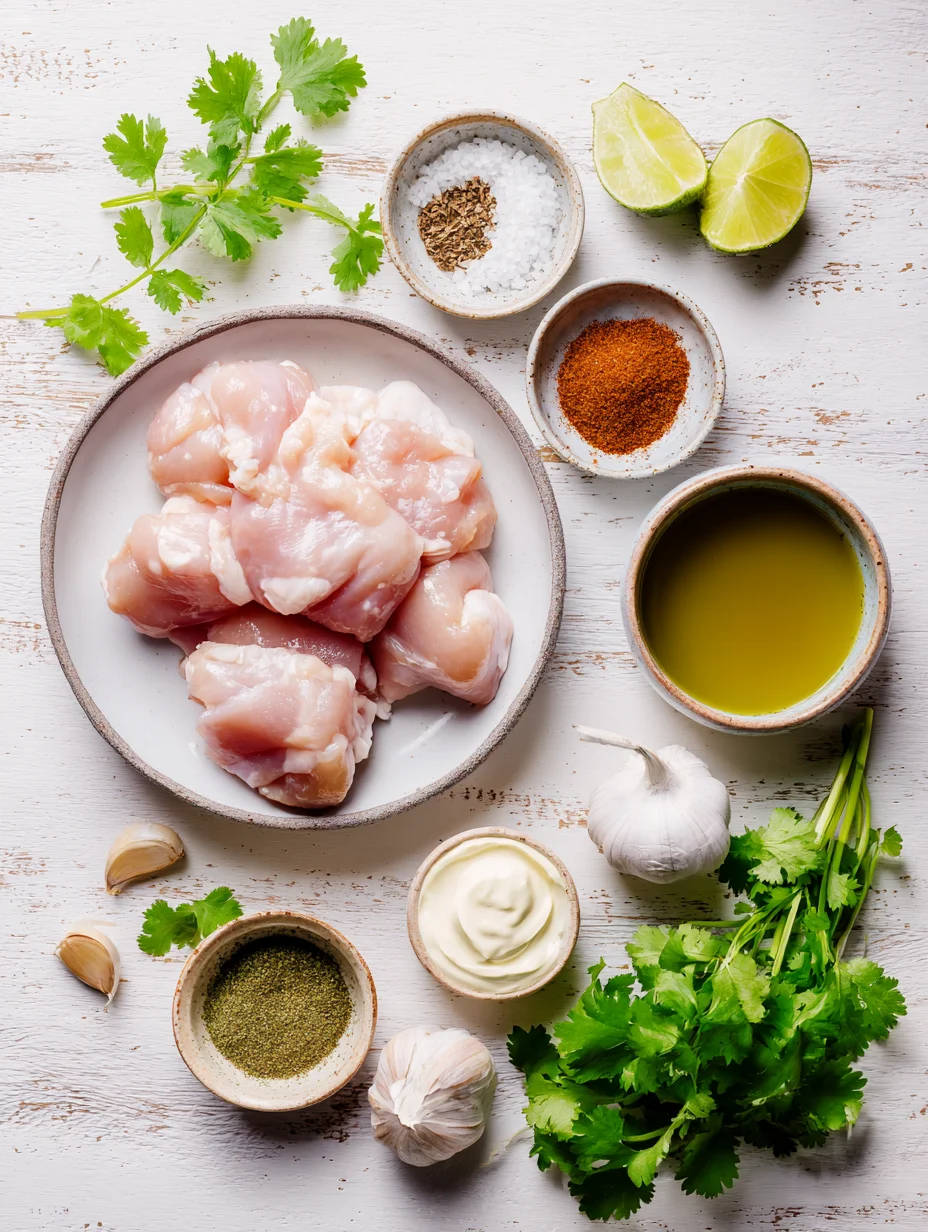 Peruvian Chicken and Rice with Green Sauce
