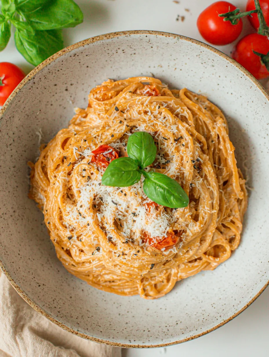 Roasted Tomato and Garlic Ricotta Pasta