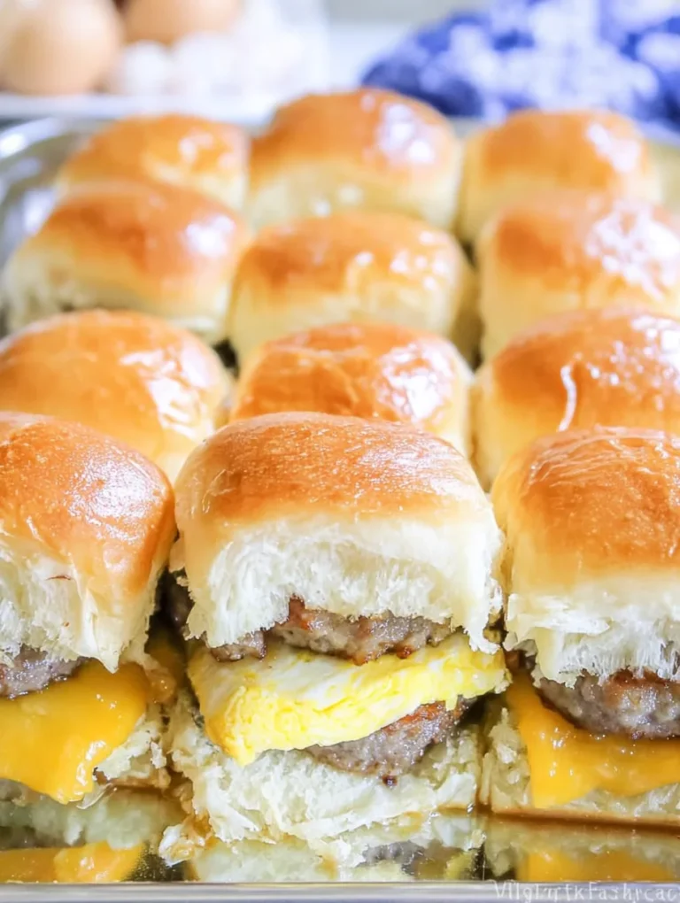 Sausage Egg and Cheese Breakfast Sliders