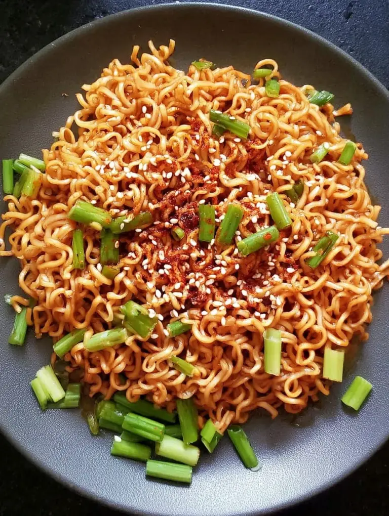Sesame Garlic Ramen Noodles