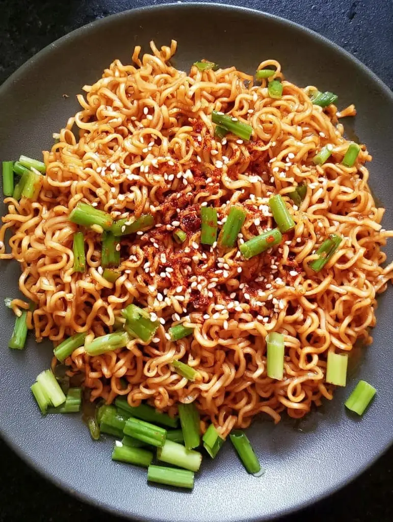 Sesame Garlic Ramen Noodles