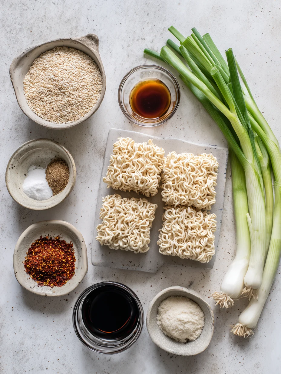 Sesame Garlic Ramen Noodles