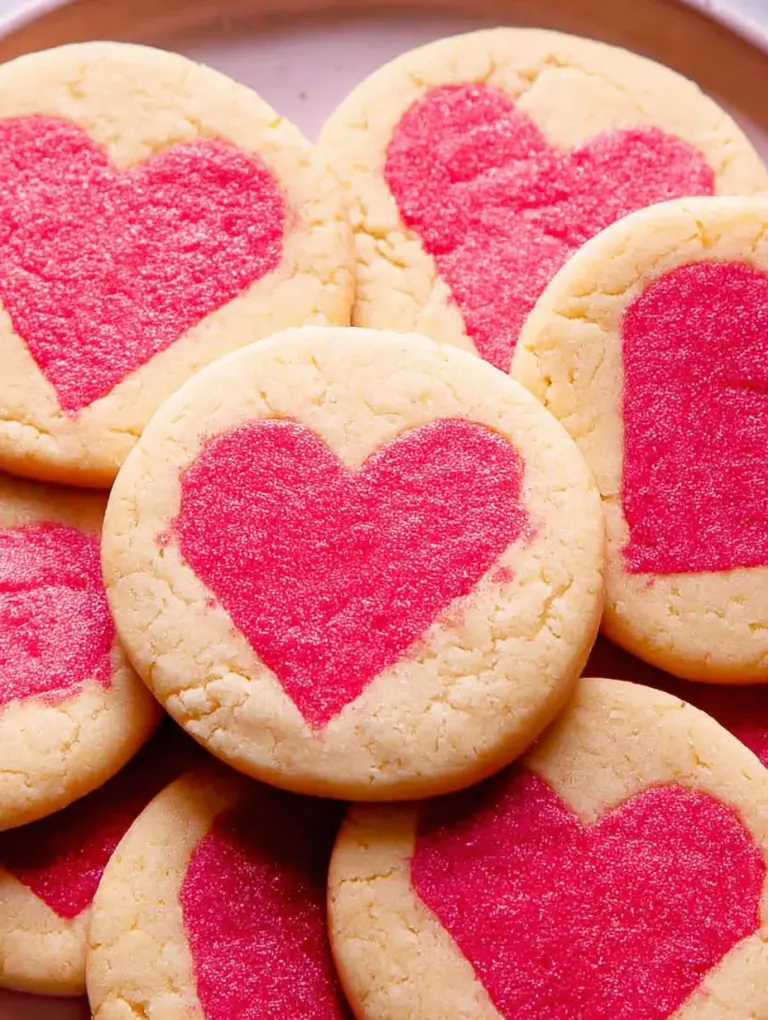 Slice and Bake Heart Cookies