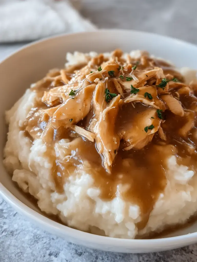 Slow Cooker Chicken and Gravy