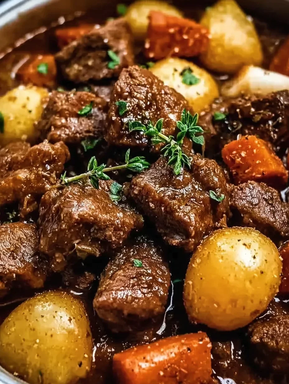 Slow Cooker Garlic Butter Beef Bites