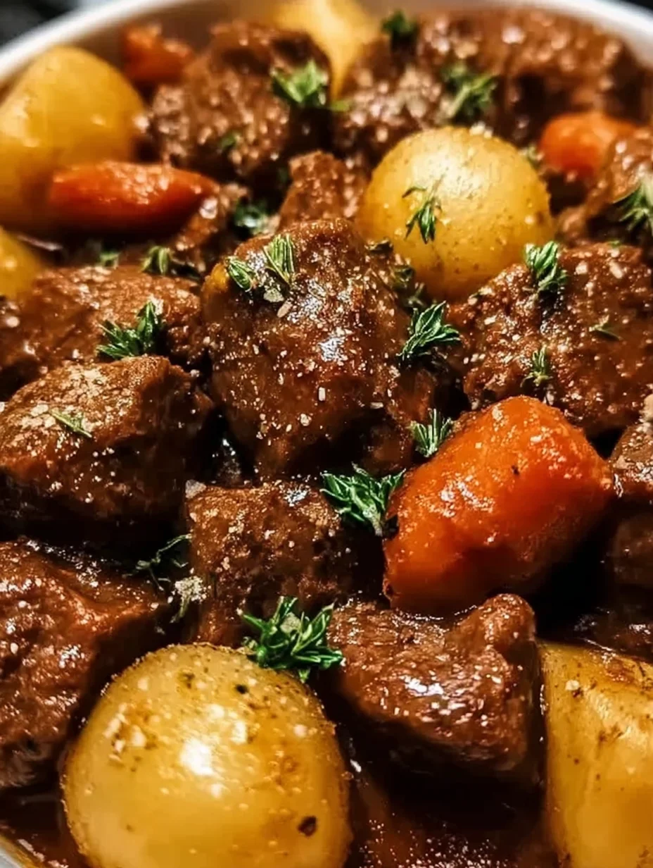 Slow Cooker Garlic Butter Beef Bites