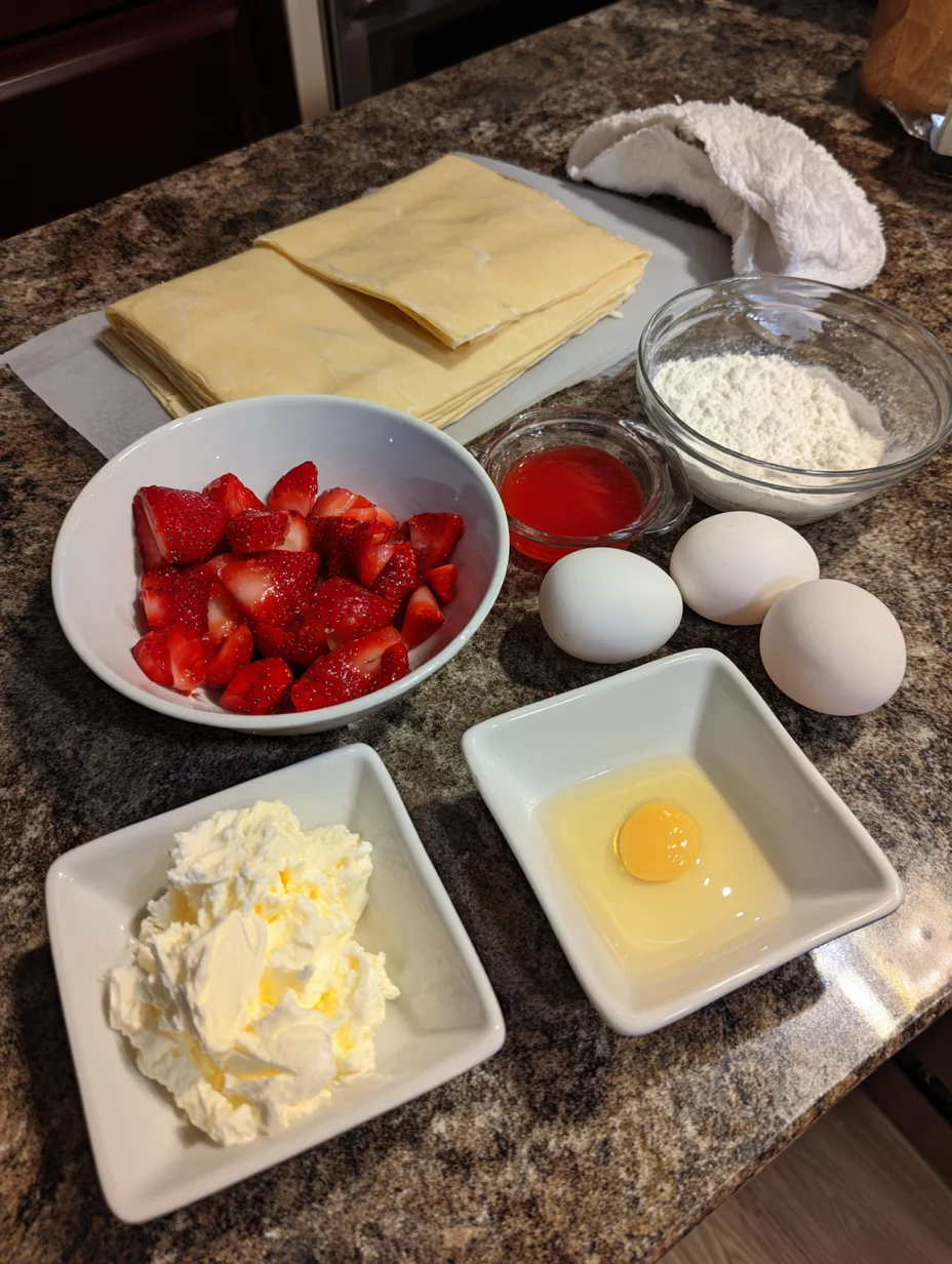 Strawberry Cream Cheese Heart Danishes