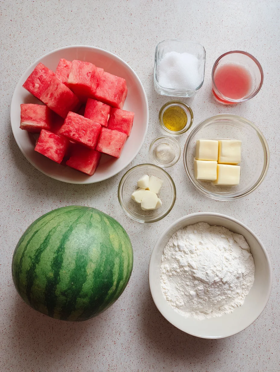 Watermelon Mochi