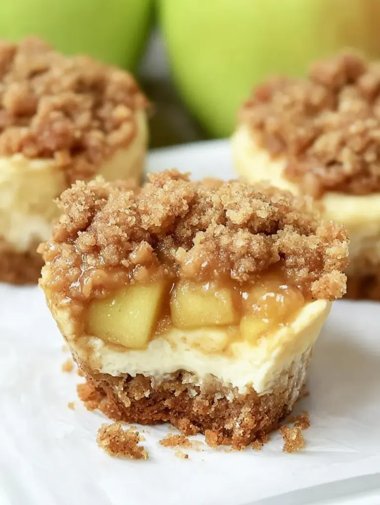 Apple Crisp Mini Cheesecakes