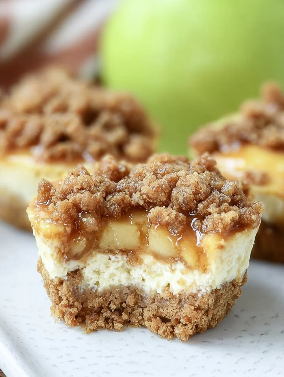 Apple Crisp Mini Cheesecakes