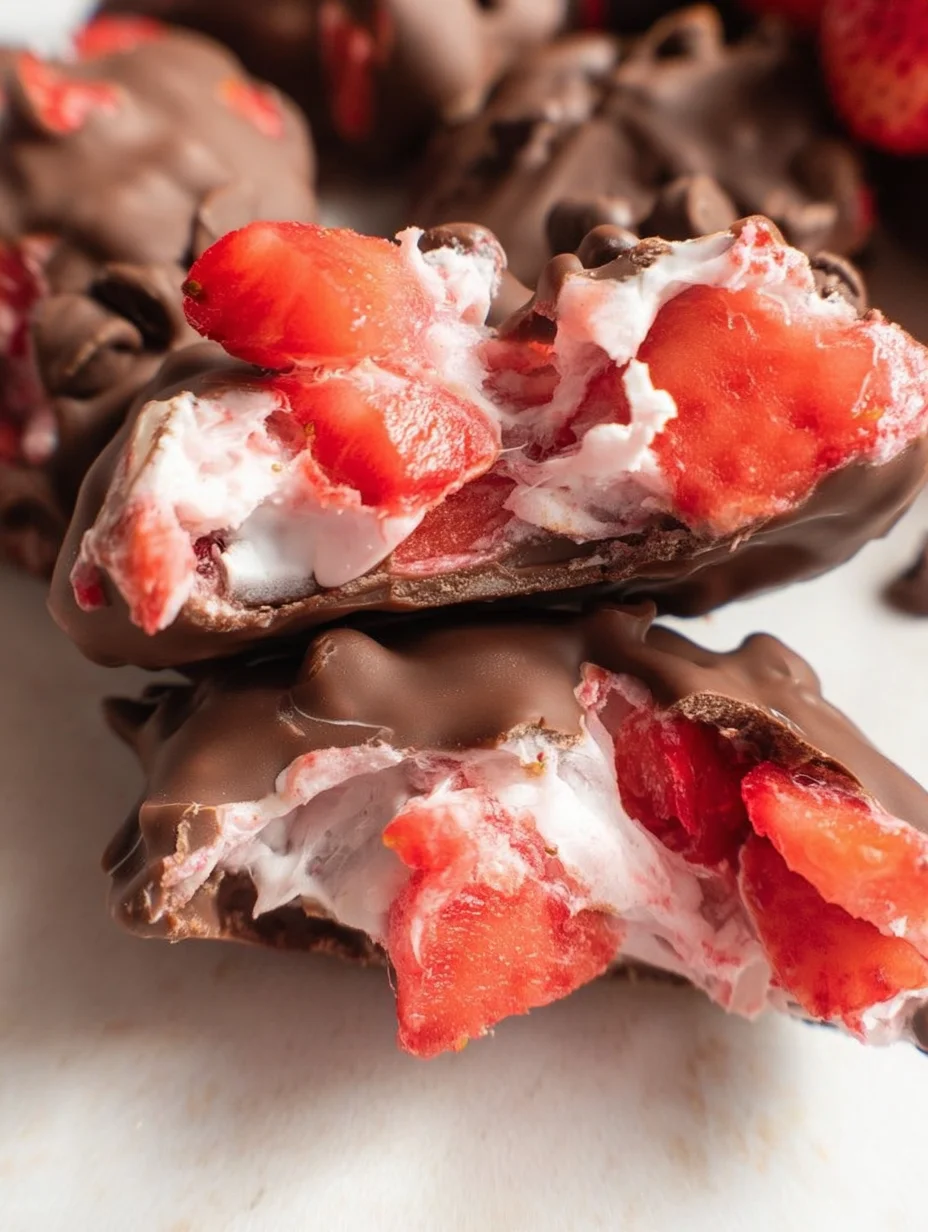 Chocolate Strawberry Yogurt Clusters